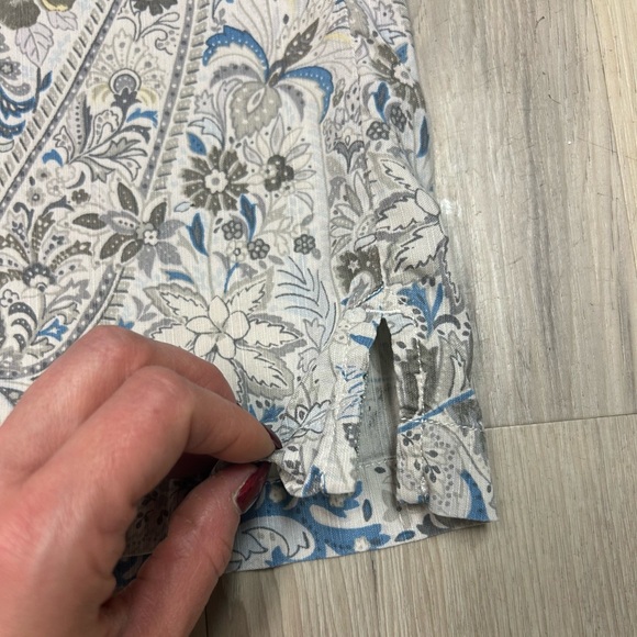 Tommy Bahama Shirt Mens M 100% Silk Floral Paisley Print Camp Beach Hawaiian - Picture 6 of 11